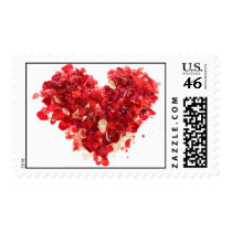 Heart Rose Petals Stamp