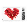 Heart Rose Petals Stamp
