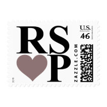 Heart RSVP stamps