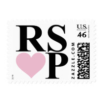Heart RSVP stamps