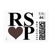Heart RSVP stamps