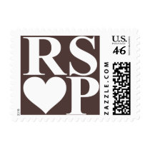 Heart RSVP stamps