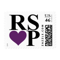 Heart RSVP stamps