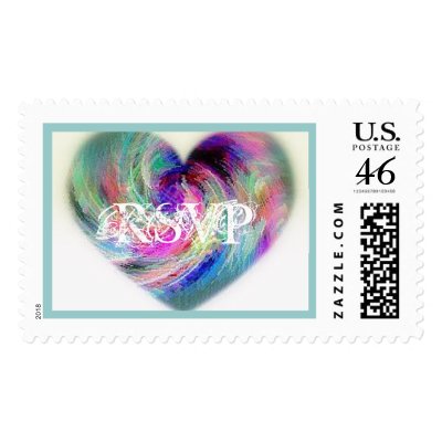 Heart RSVP Stamp