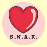 Heart S.W.A.K. stickers