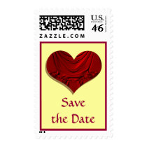 heart Save the Date postage by DonnaGrayson heart Save the Date postage
