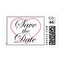 Heart Save the Date Stamp