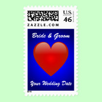 Heart Save the Date Stamp