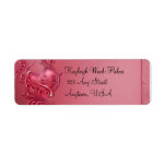 Heart Scroll Return Address Labels