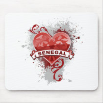Heart Senegal mousepads