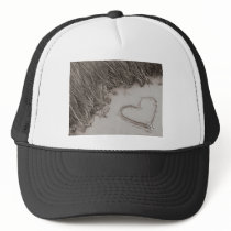 Heart Sepia Image Trucker Hat