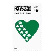 Heart - Shamrocks stamp