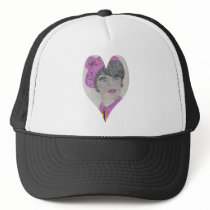 Heart Shape 60s Model hats by BlayzeInk Heart Shape 60s Model hats
