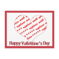Heart Shape Frame postcards by Frames4you Heart Shape Frame postcards
