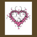heart shape stars tattoo design posters by doonidesigns heart shape stars tattoo design posters
