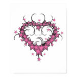 heart shape stars tattoo design