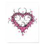 heart shape stars tattoo design posters