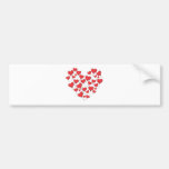 Heart Shape Using Heart Balloons Bumper Stickers