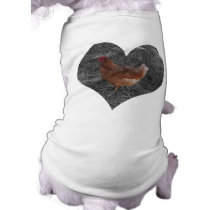 Heart Shaped Chicken Pet Shirt