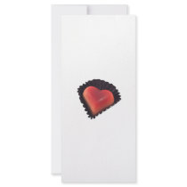 Heart shaped chocolate customized rack card