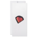 Heart shaped chocolate rack cards