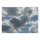 Heart shaped cloud Card