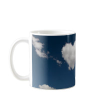 Heart shaped cloud mug