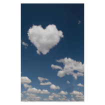 Heart shaped cloud customized stationery