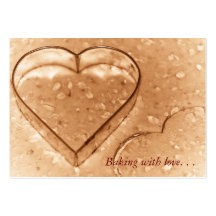 Heart Shaped Cookie Cutter - Baking Business Cards