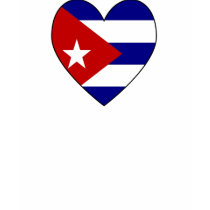 Heart-shaped Cuba Flag Valentine t-shirts