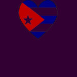 Heart-shaped Cuba Flag Valentine