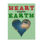 Heart Shaped Earth anagram Post Cards