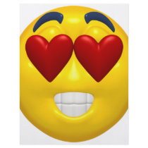 heart shaped eyes smiley flyers