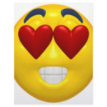 heart shaped eyes smiley custom letterhead