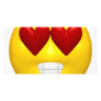 heart shaped eyes smiley photo greeting card
