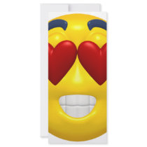 heart shaped eyes smiley rack cards by SmileyFaceStore heart shaped eyes smiley rack cards
