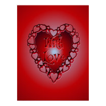 HEART SHAPED HEARTS WITH LOVE by SHARON SHARPE posters by sharonsharpe HEART SHAPED HEARTS WITH LOVE by SHARON SHARPE posters