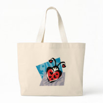 heart shaped ladybug bags