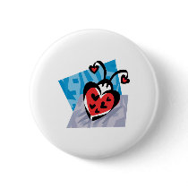 heart shaped ladybug buttons