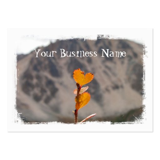 Heart-Shaped Leaf Business Card Templates (front side)