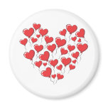 Heart Shaped Love Balloons magnets