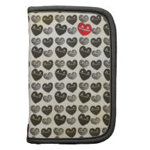 Heart shaped Monsters Folio Planners