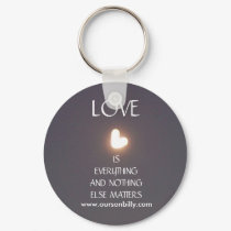 Heart shaped moon key chain keychains