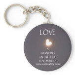 Heart shaped moon key chain