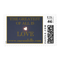 Heart shaped moon stamp