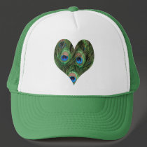 Heart Shaped Peacock Feather Hat by ChristyWyoming Heart Shaped Peacock Feather Hat