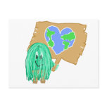 Heart Shaped Planet Earth Postcards