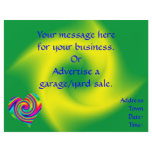 Heart Shaped Rainbow Twirl Personalized Flyer