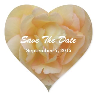 Heart Shaped: Rose: Save The Date Stickers sticker