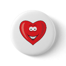 Heart Shaped Valentine Smiley Face buttons by doonidesigns Heart Shaped Valentine Smiley Face buttons